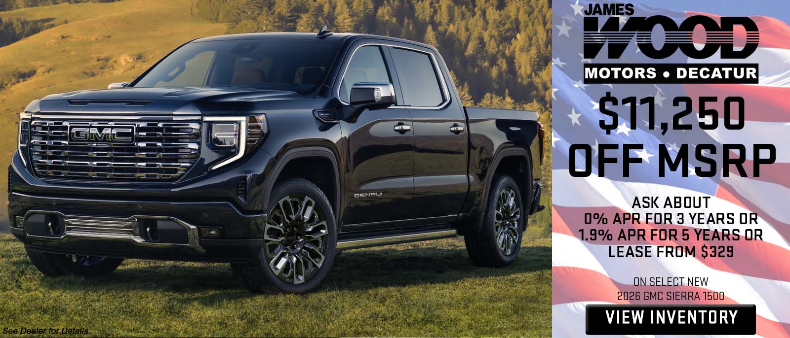 ON SELECT NEW 2026 GMC SIERRA 1500