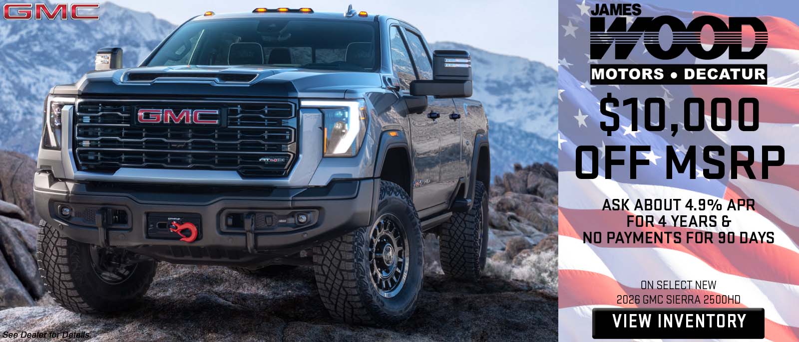 ON SELECT NEW 2026 GMC SIERRA 2500HD
