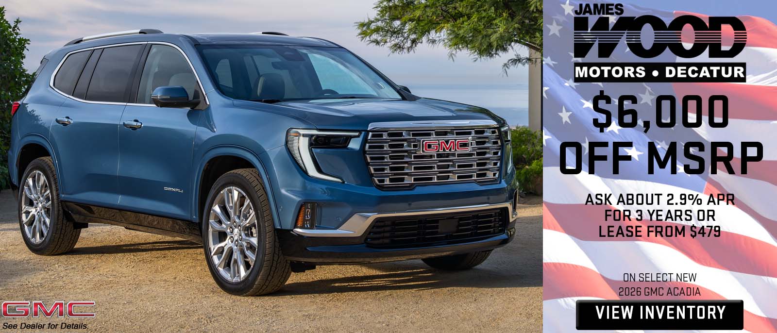 ON SELECT NEW 2026 GMC ACADIA