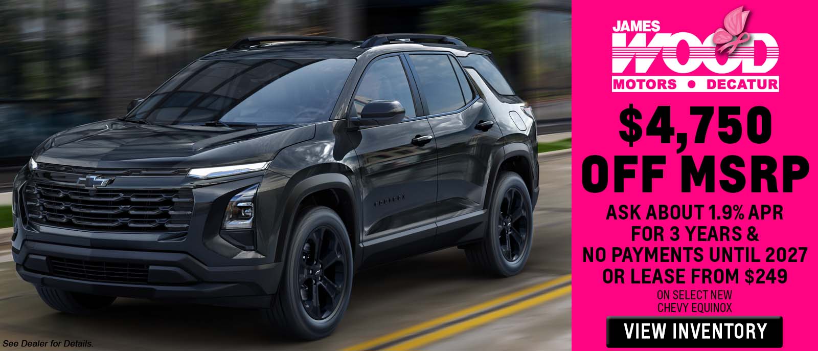 Save with James Wood Motors