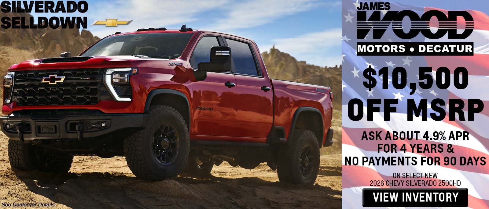 Save on Chevy at James Woods!