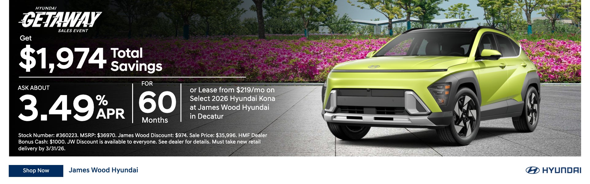 Get $1,974 Total Savings