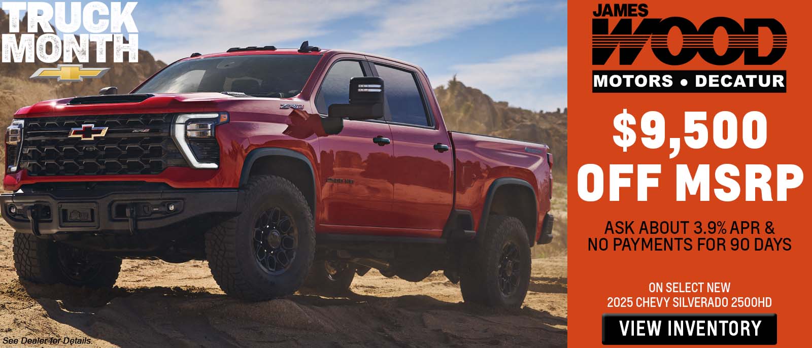 $9,500 Off MSRP and Ask About 3.9% APR and No Payments for 9