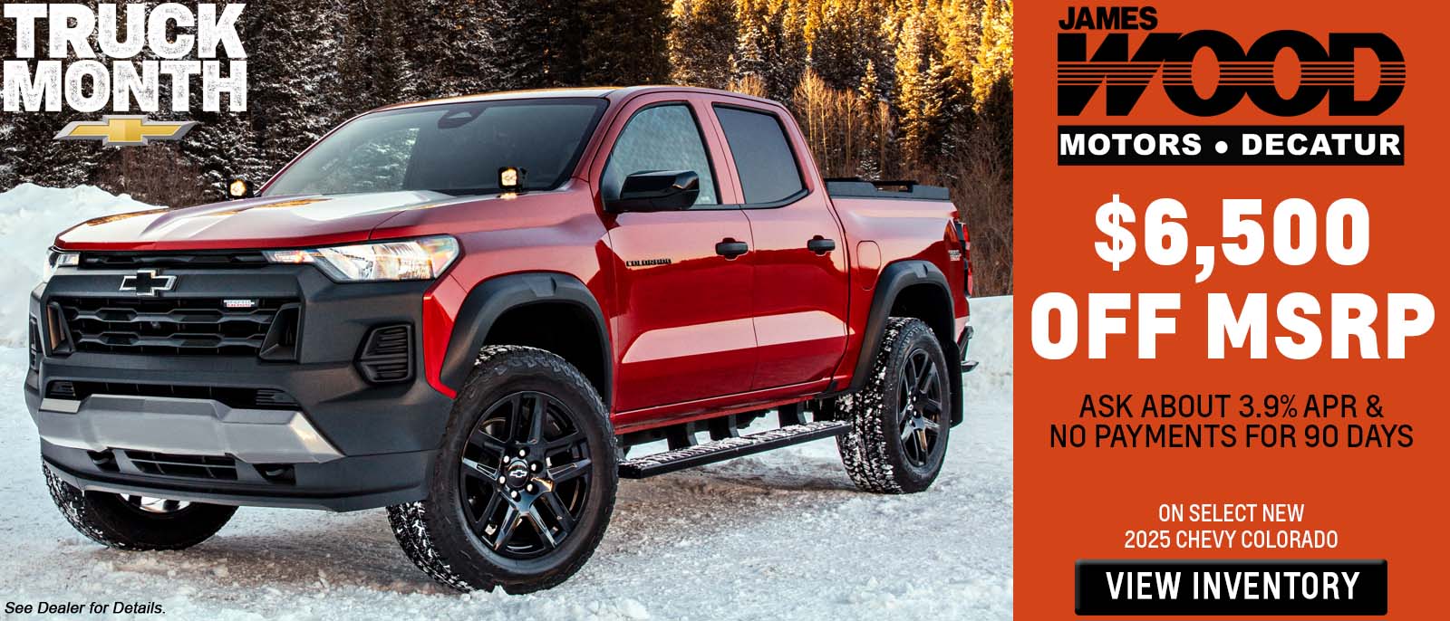 $6,500 Off MSRP, Ask About 3.9% APR and No Payments for 90 D