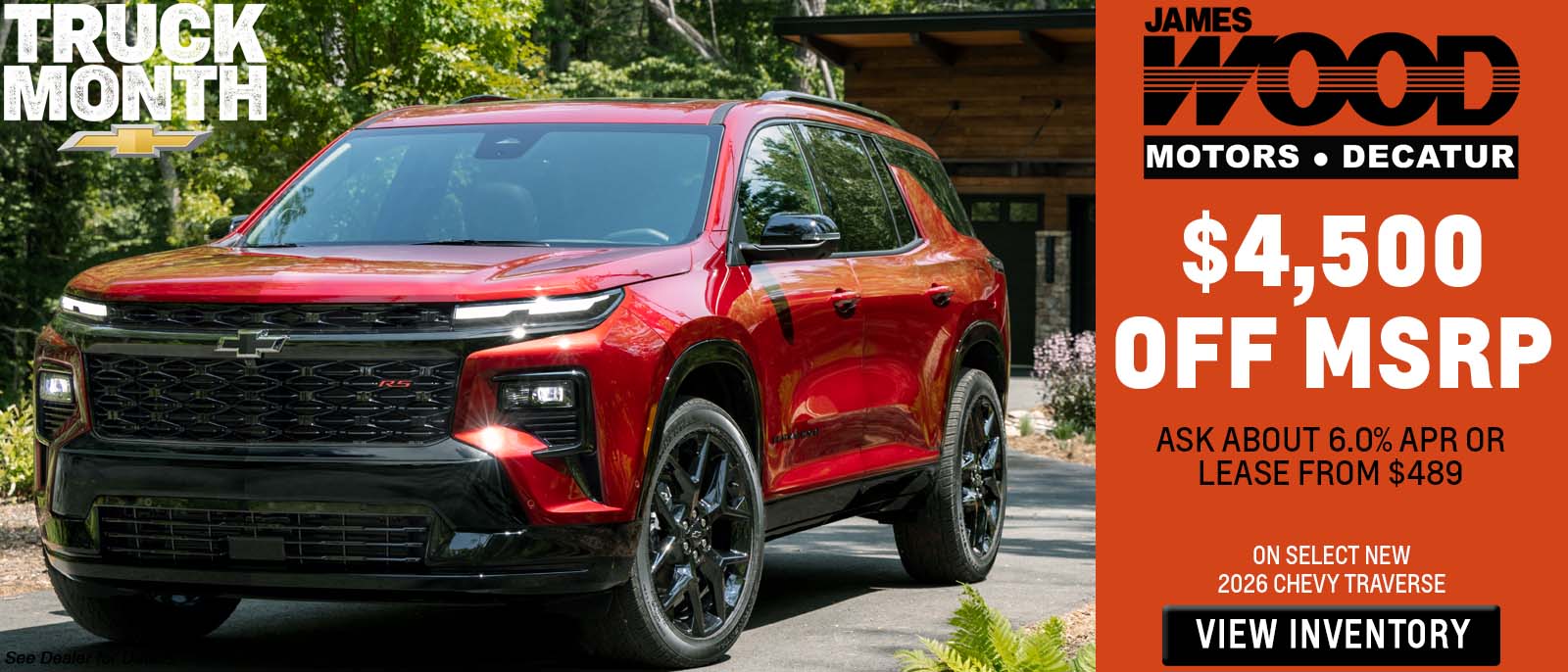 $4,500 Off MSRP, Ask about 6.0% APR or Lease from $489 on Se