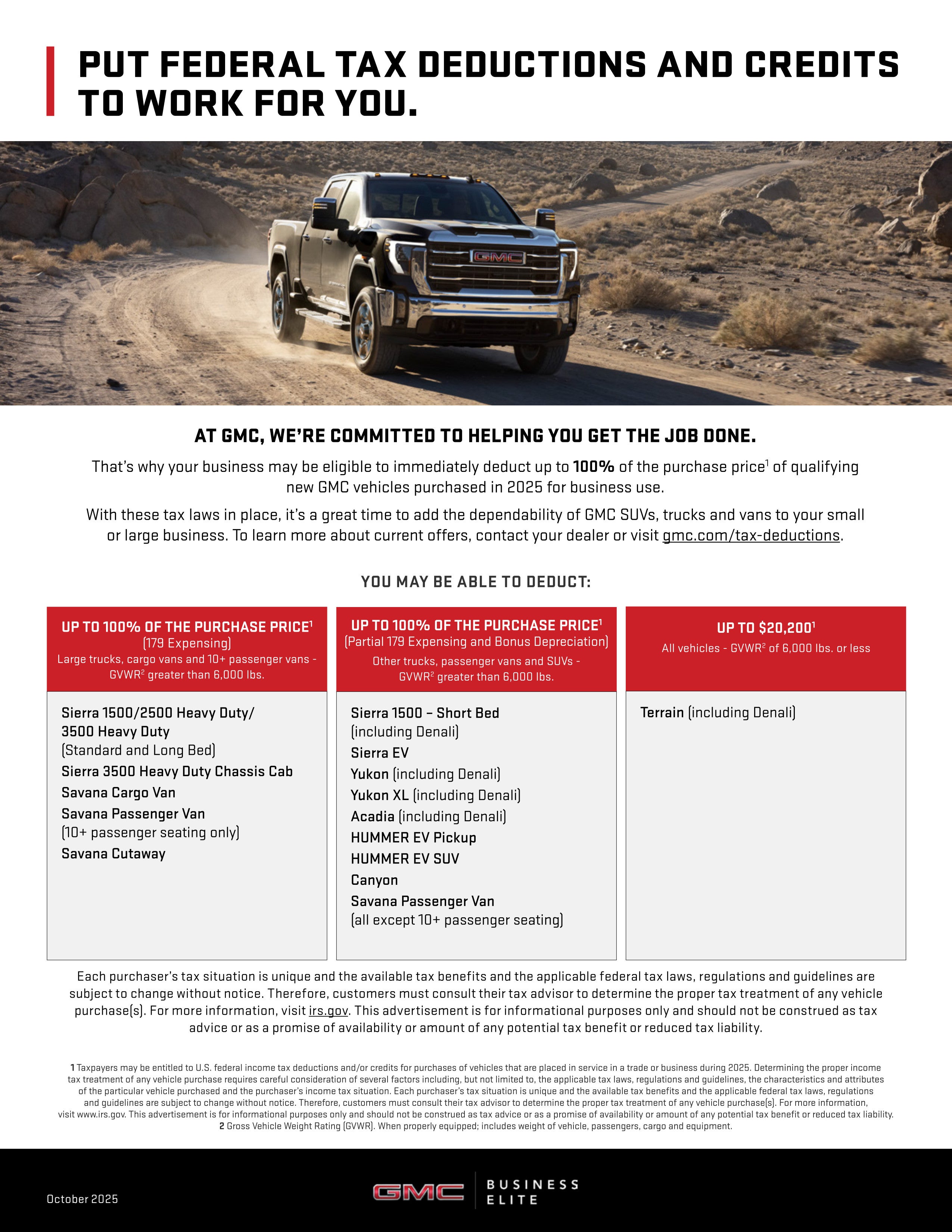 Section 179 YEAR END TAX INCENTIVE 